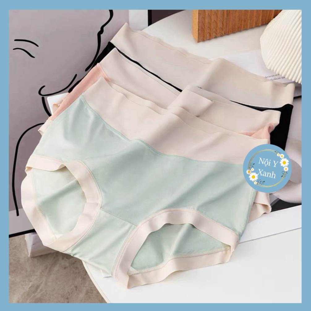Quần Lót Nữ ❤️Quần Lót Cotton Su Cạp Cao mềm mại kháng khuẩn sexy gợi cảm 789 Nội Y Xanh chất thoáng mát cao cấp