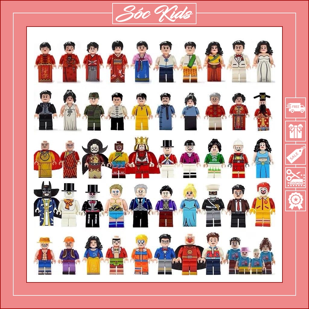 Đồ Chơi Nhân Vật Ngẫu Nhiên Cho Đồ Chơi Xếp Hình - HÀNG CHUẨN | SÓC KIDS