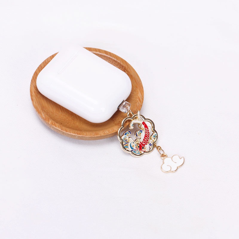 Nút Bịt Cổng Sạc Điện Thoại Di Động Chống Bụi Hình Chim Hạc Phong Cách Trung Hoa