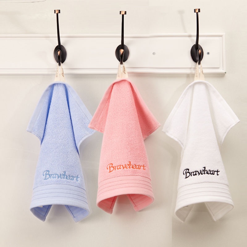 Khăn Vuông Nhỏ Vải Cotton Dày Mềm Mại Thấm Hút Không Phai Màu Cho Người Lớn Trẻ Em