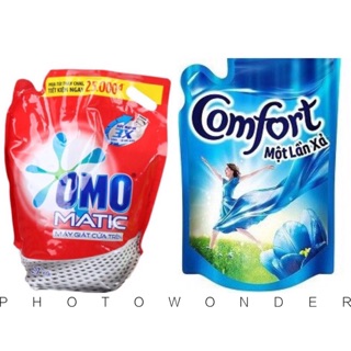 Combo 1 túi nước giặt + xả comfort