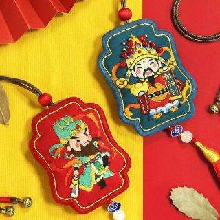 DIY / BỘ KIT TỰ THÊU TÚI THƠM THẺ QUAN/VÀ BÌNH AN TREO XE