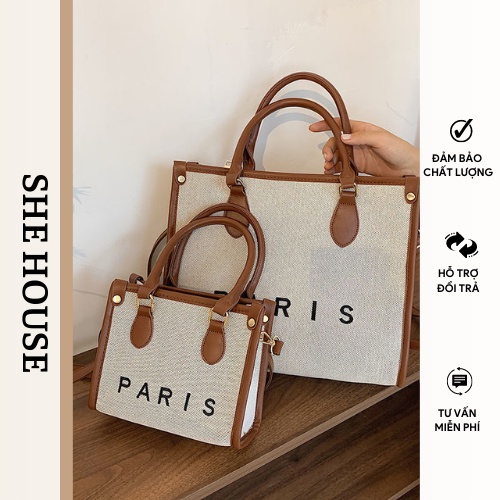 Túi xách cầm tay Paris [ BAO ĐỔI TRẢ] kiểu dáng thời trang