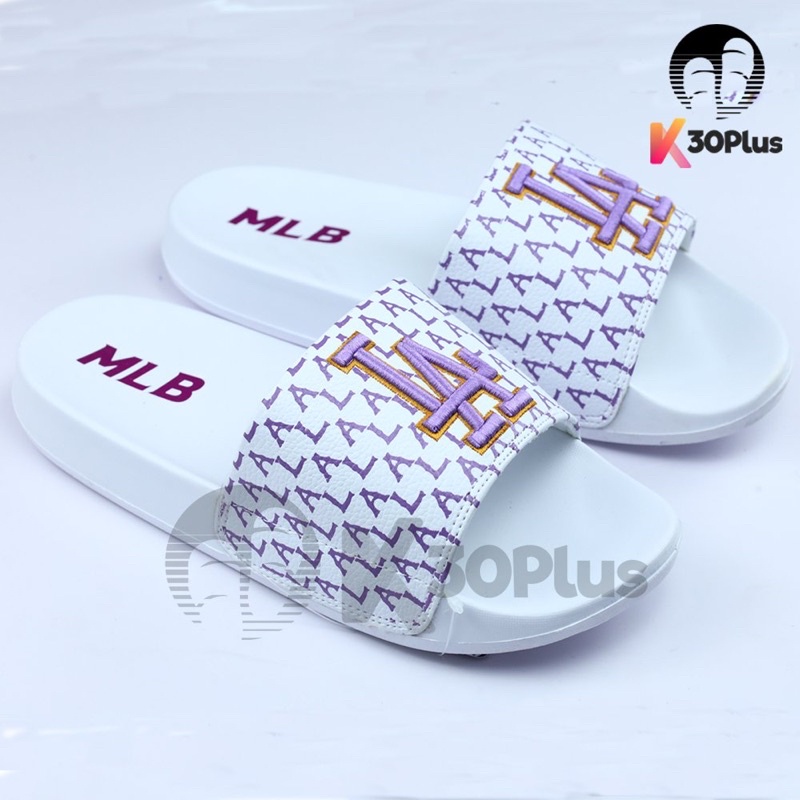 Dép Quai Ngang MLB LA Logo thêu