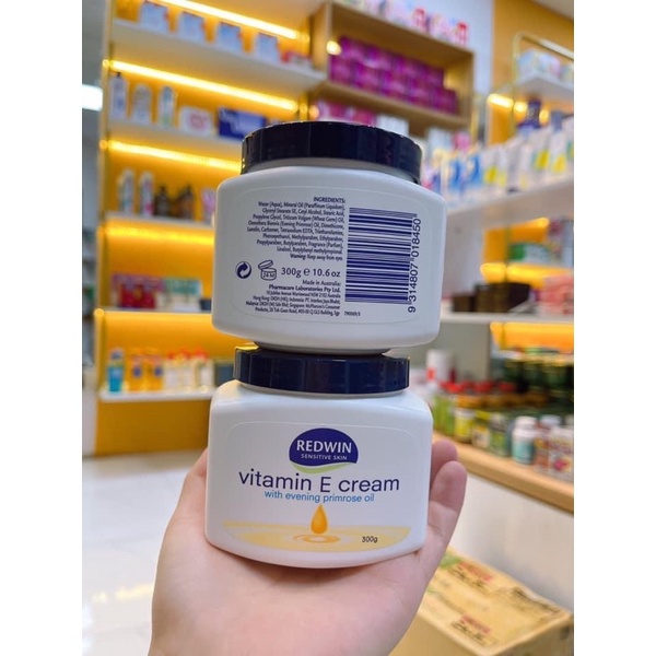 Kem dưỡng da mềm mịn Redwin Vitamin E Cream (với tinh dầu hoa anh thảo và vitamin E nguyên chất)