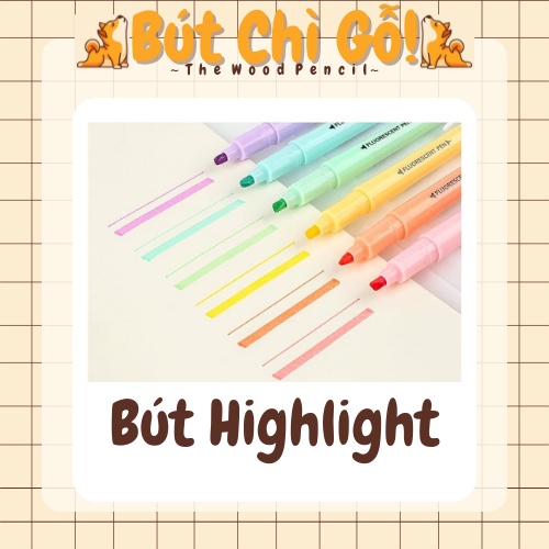 BÚT HIGHLIGHT SIÊU CUTE MÙI NHẸ, MÀU TỐT( bán lẻ)