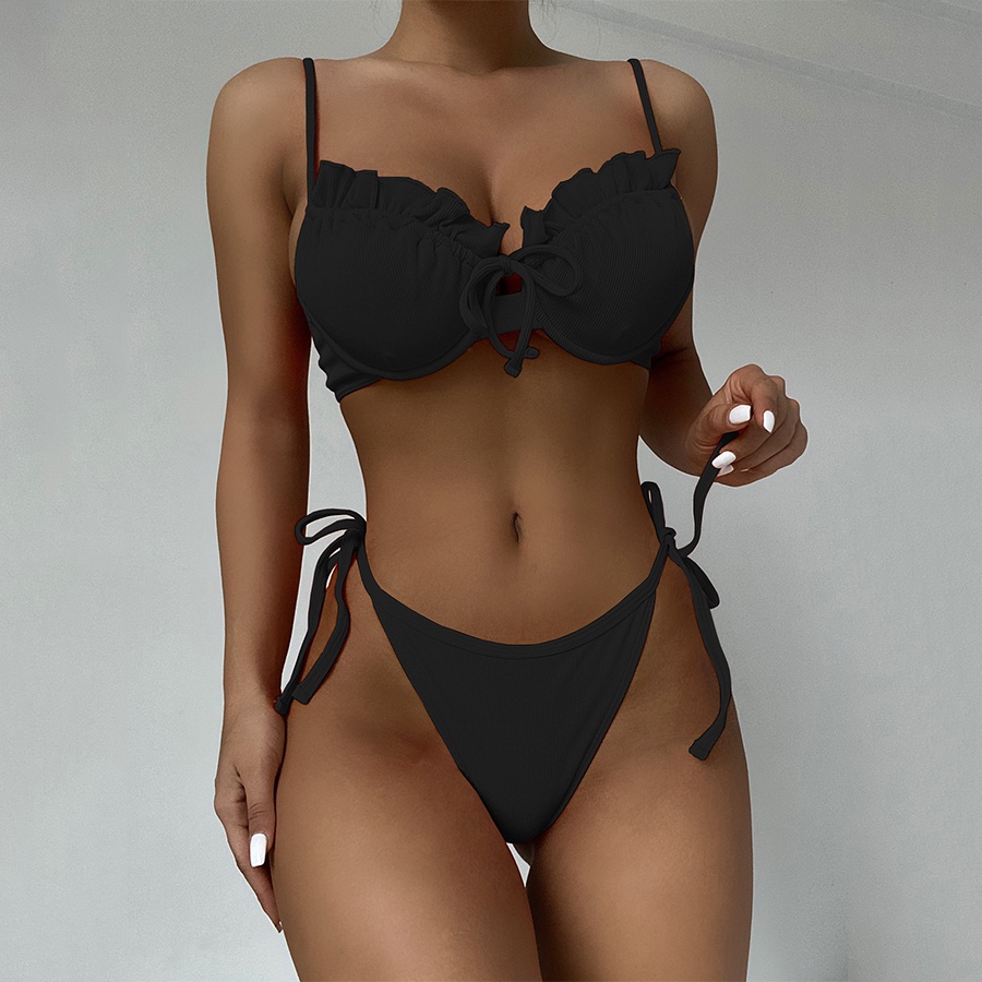 Bộ Đồ Bơi Bikini Màu Sắc Thời Trang Gợi Cảm Cho Nữ