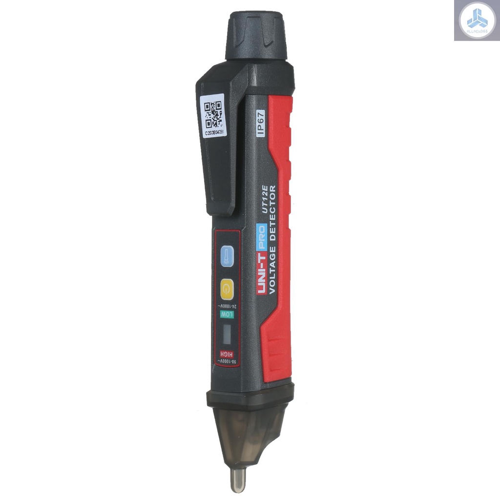 Bút thử điện UNI-T UT12E AC có báo động bằng âm thanh và ánh sáng và đèn pin LED