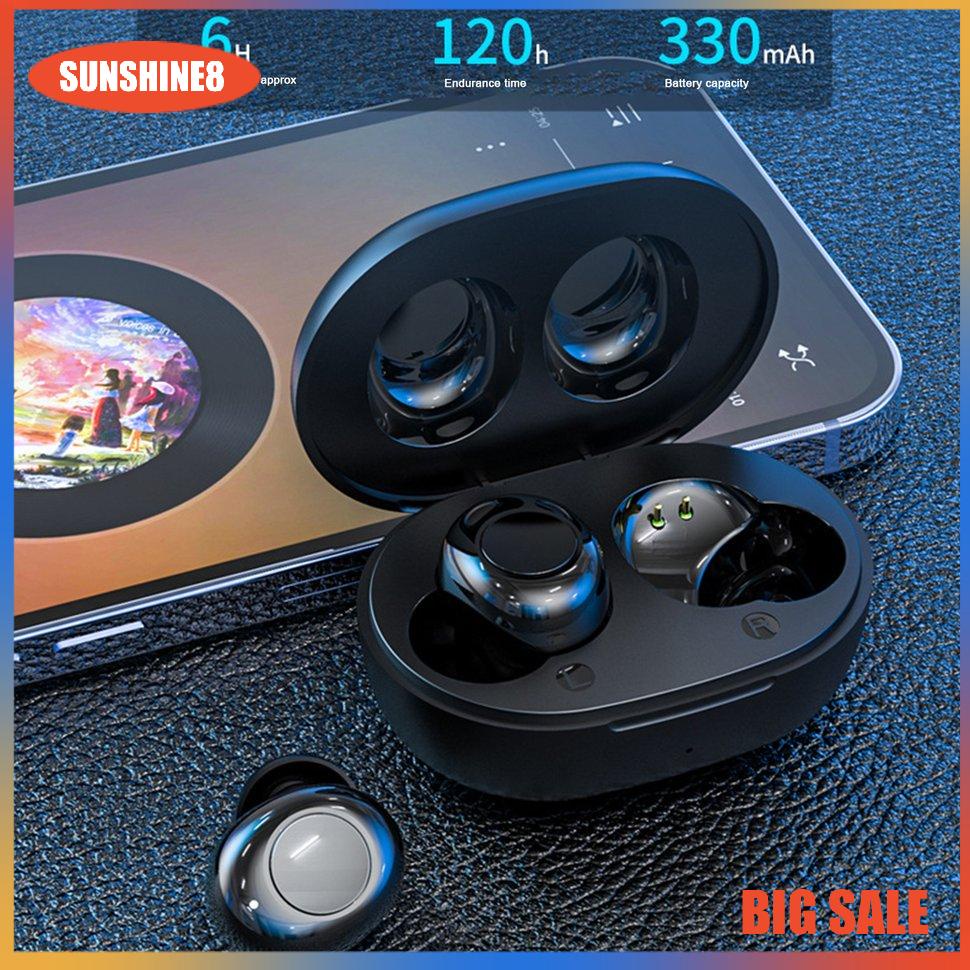 【SUN】T52 Earphone Wireless Headphones Mini Portable Universal Earphones Earbuds