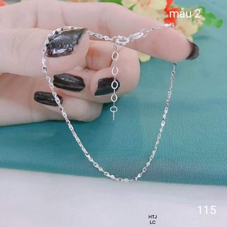 Lắc chân bạc ý đơn giản mã LC115