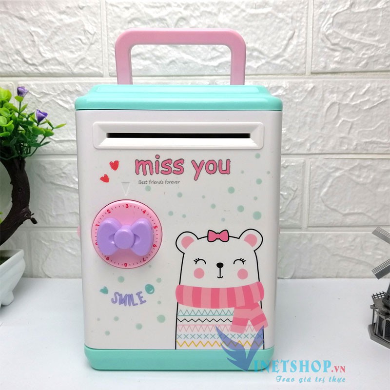 Cây rút tiền mini có thẻ ATM cho bé✔ Két sắt thông minh đồ  chơi cho bé (Màu ngẫu nhiên) -dc2482