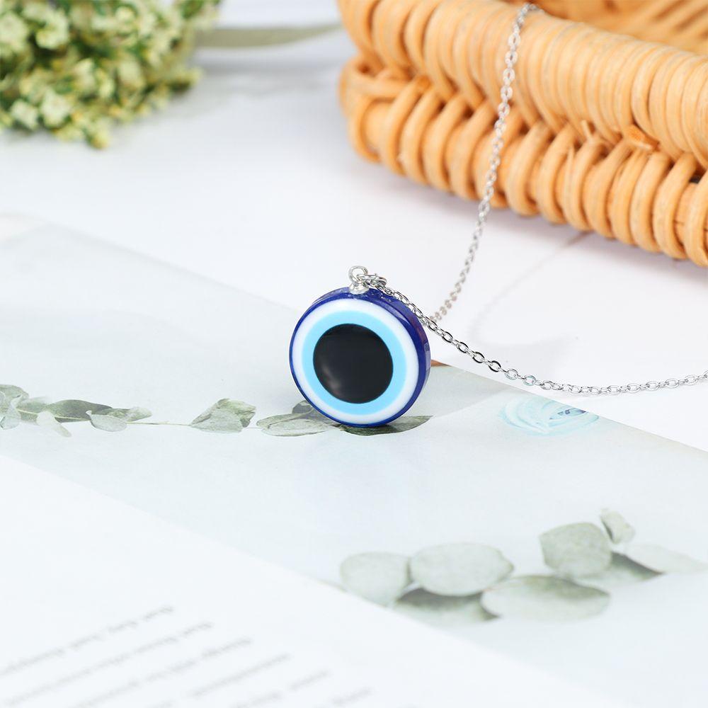 NIUYOU Vòng cổ Mạ Bạc Hình Con Mắt Quỷ Thời Trang