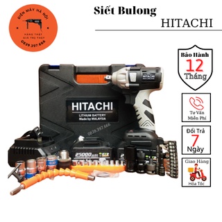 Máy khoan pin, máy siết bulong hitachi 199v lõi đồng động cơ không chổi than, pin khủng 10cell hàng loại 1
