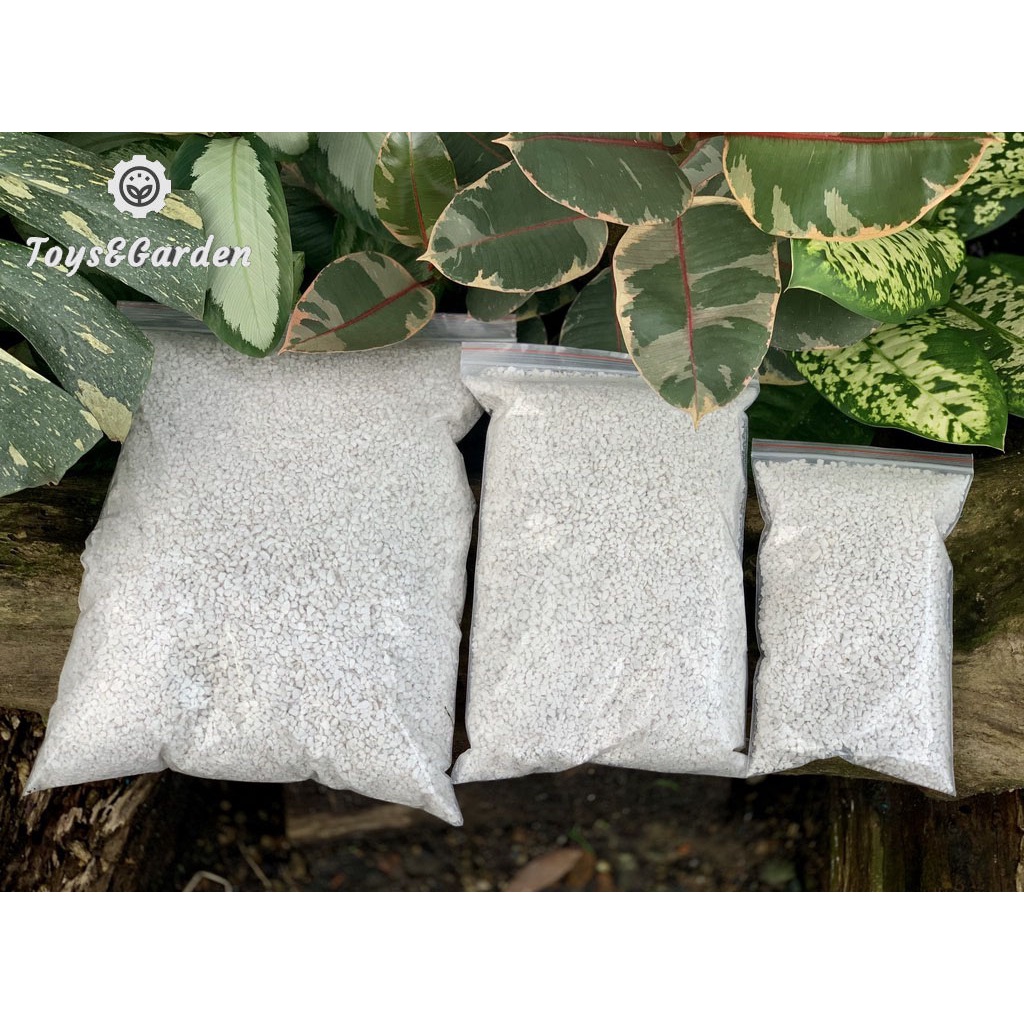 Đá Trân Châu Perlite Chất Trồng Cây Ăn Thịt Cây Bắt Mồi Giúp Cây Phát Triển Tốt, Thoán Khí Ngăn Ngừa Bệnh Thối Rể 500g
