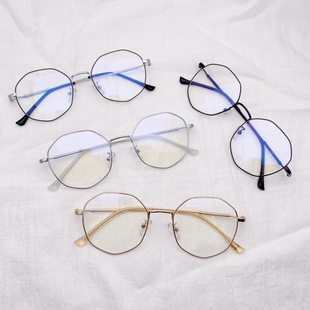 [NHẬN LẮP CẬN] Kính Cận Lục Giác Cho Nữ Phong Cách Cá Tính Trẻ Trung - Tặng Khăn Nano Chống Bám Hơi Nước | BigBuy360 - bigbuy360.vn