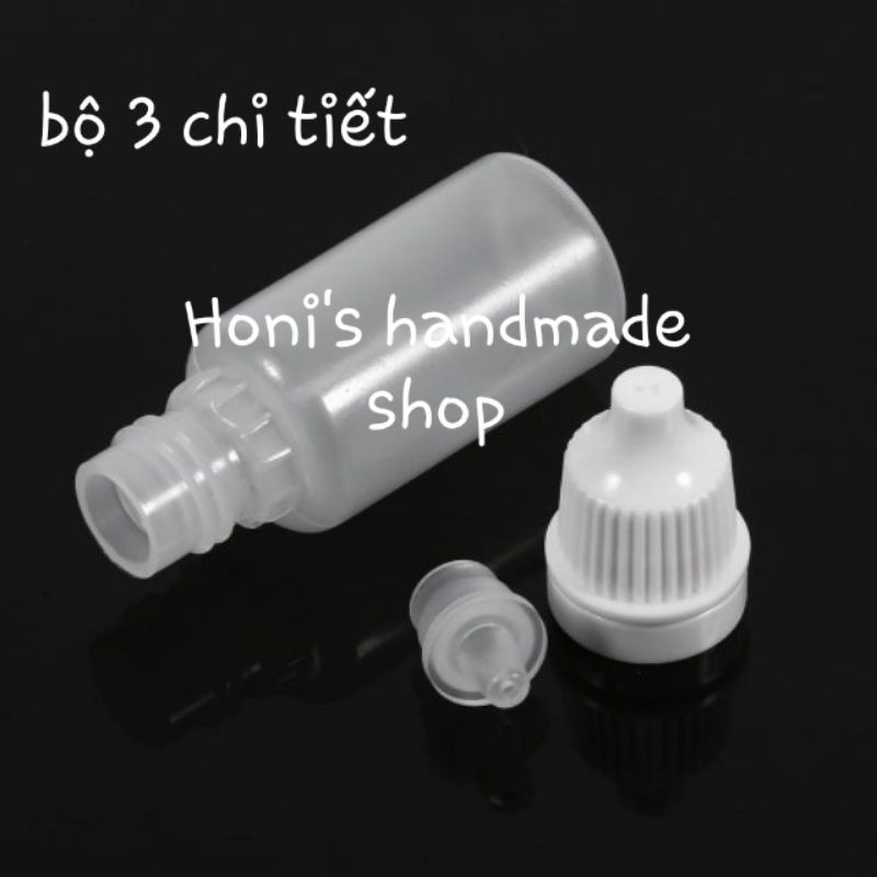 Bộ 10 chai nhựa rỗng nhỏ mắt 10ml 20ml 30ml