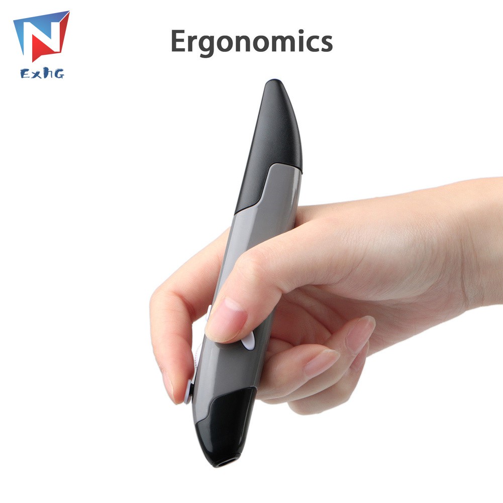 ExhG❤❤❤High quality 2.4G Wireless Pointing Mouse Optical USB Pocket Drawing Write Pen Mini PC Mice @VN