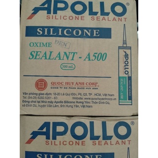 Keo silicon Apolo A500 (đen, trắng sữa, trắng trong)