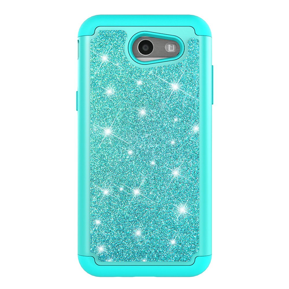 For Samsung J3 (2017) US/J3 Prime/J3 Emerge/J327 Casing Glitter 2 in 1 Design