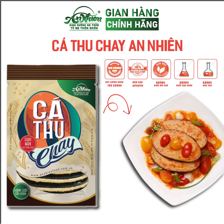 HÀNG CÔNG TY, Cá Thu Chay An Nhiên 500g,Thịt Chay, Thực Phẩm Chay Dinh Dưỡng thumbnail