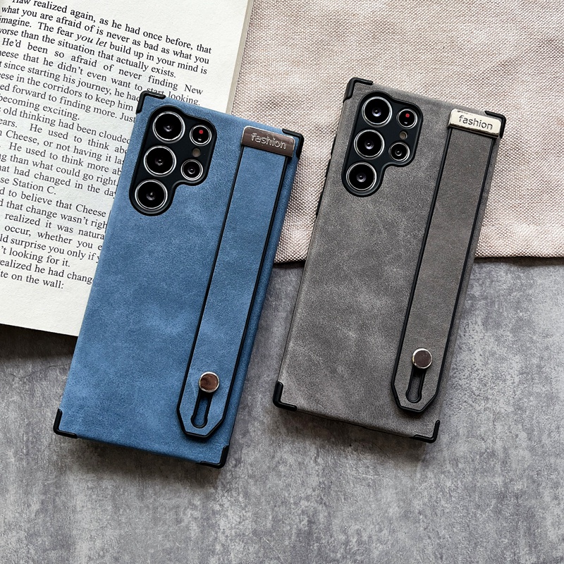 Ốp Điện Thoại Da Lộn Có Dây Đeo Cho Samsung Galaxy S22 Ultra S21 S21ultra S21FE S20FE S10Plus