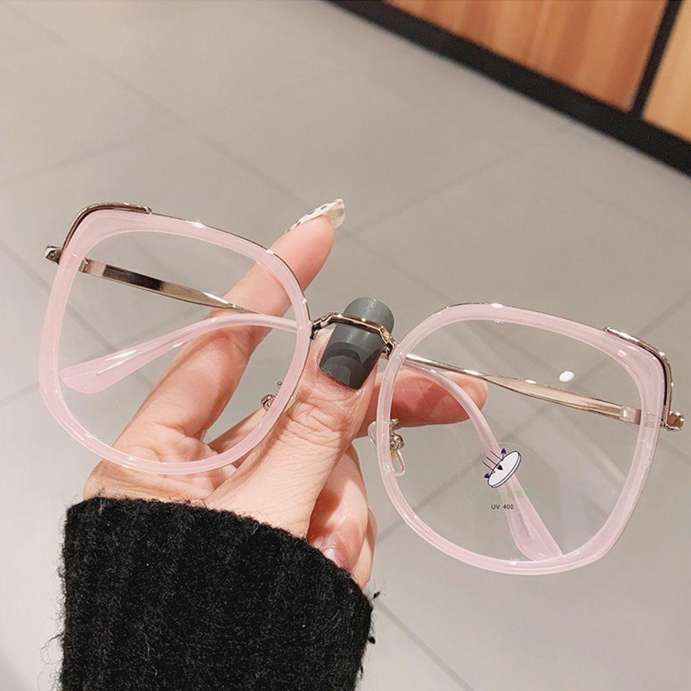 HS Mắt Kính Gọng Vuông Lớn Chống Tia UV Thời Trang