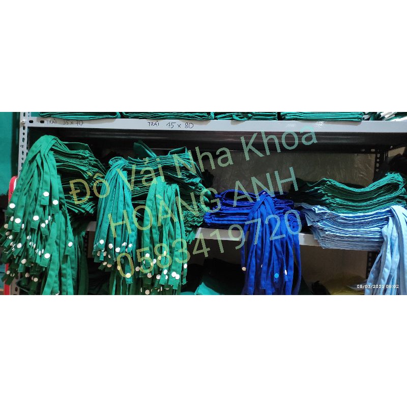 Khăn choàng cổ Nha khoa có khuy bấm