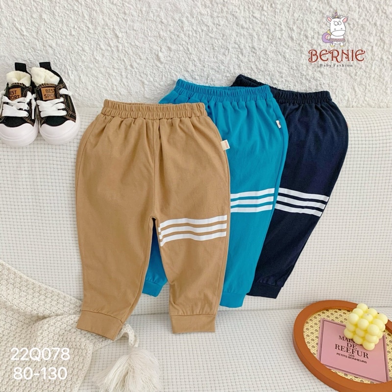 Set 3 quần jogger cotton bé trai
