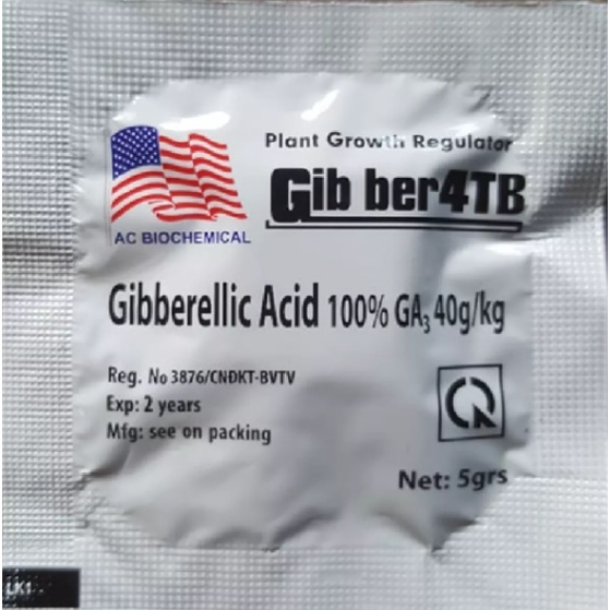 Phân bón Kích thích tăng trưởng Gibber 4TB GA3 dạng viên sủi 5gram756