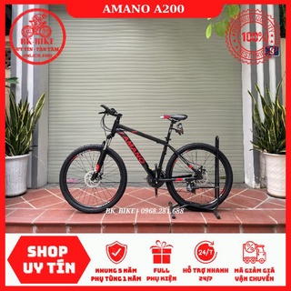 Xe Đạp Thể Thao AMANO A200 - Khung Nhôm, Groupset Shiming 21 tốc độ