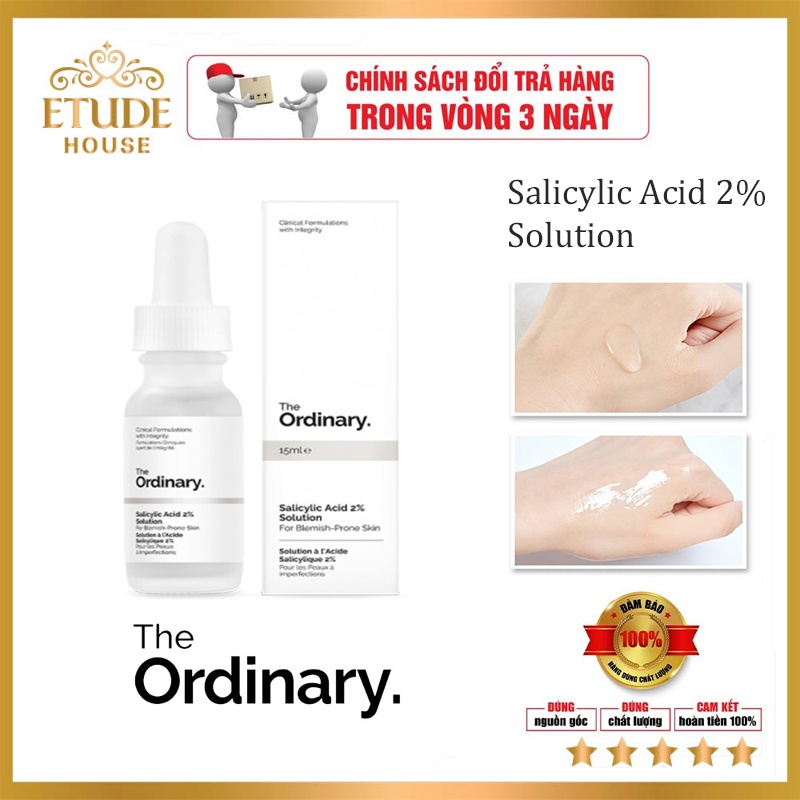 Serum The Ordinary Salicylic Acid 2% Solution. tinh chất tẩy tế bào ra chết, ngăn ngừa mụn