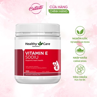 [Mã BMBAU50 giảm 7% tối đa 50K đơn 99K] Viên uống Healthy Care Vitamin E 500IU chống oxy hóa 200 viên