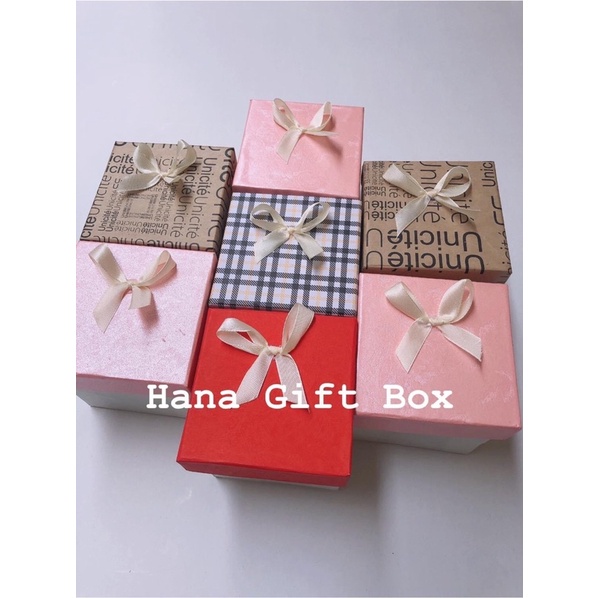 Hộp quà vuông nhỏ 7*7*7 #hanagiftbox