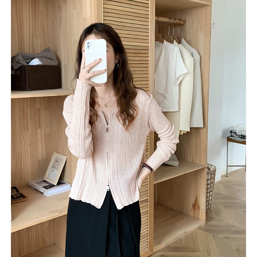 Áo khoác cardigan dệt kim phong cách Hàn Quốc 3 màu lựa chọn cho nữ | BigBuy360 - bigbuy360.vn