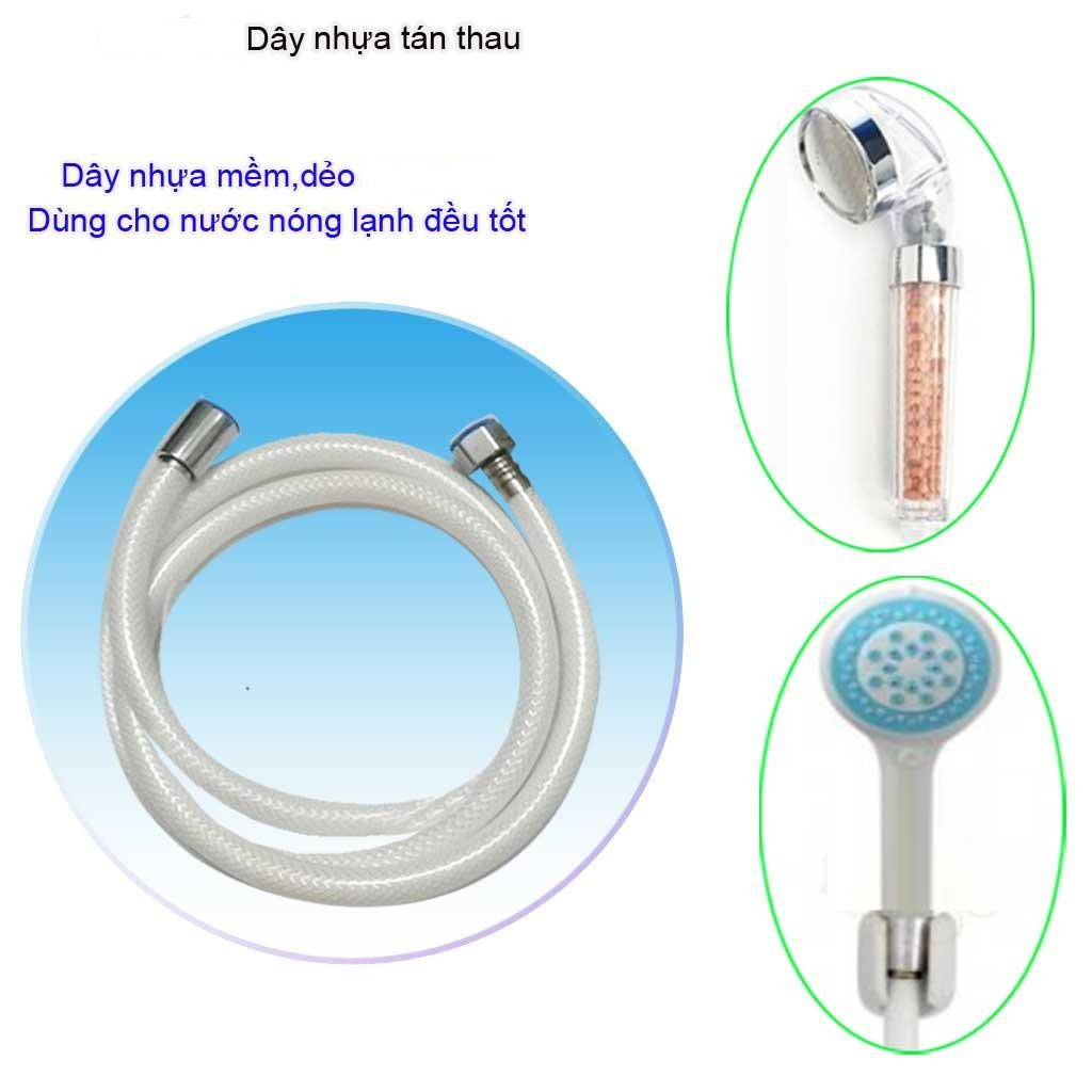 Dây sen tắm,dây xịt vệ sinh nhựa tán thau cao cấp siêu bền ( 1,2m hoặc 1,5m)