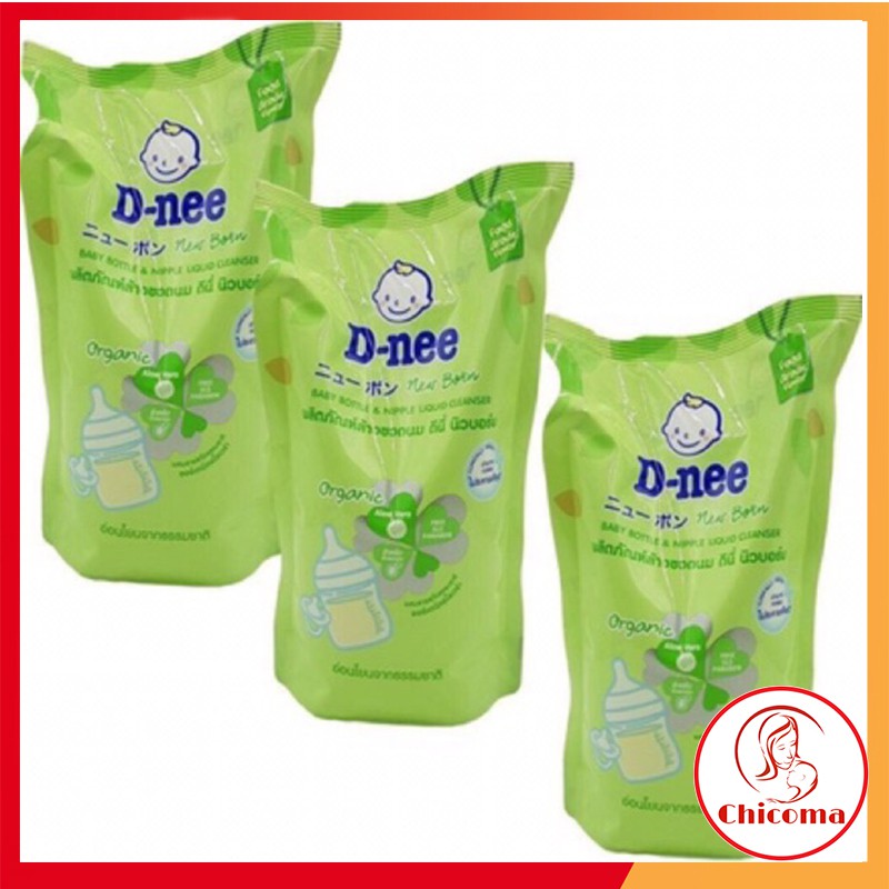 [Mã 267FMCGSALE giảm 8% đơn 500K] Nước rửa bình sữa Dnee Organic 600ml TT01-CHICOMA