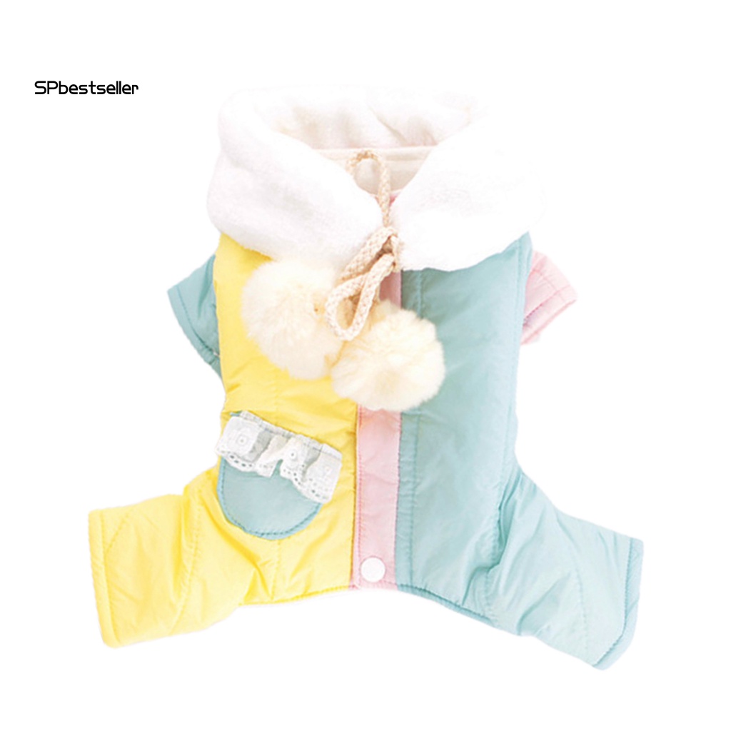 Áo Khoác Phao Mùa Đông Cài Nút Cho Thú Cưng