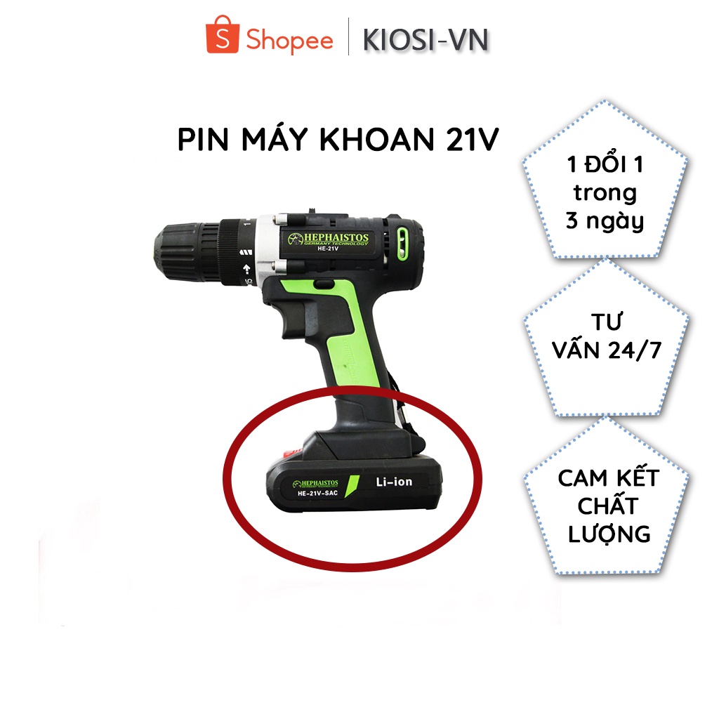 Pin Máy Khoan, Pin 21V VOTO DÙNG LÂU, TIỆN DỤNG, CHẤT LƯỢNG CAO