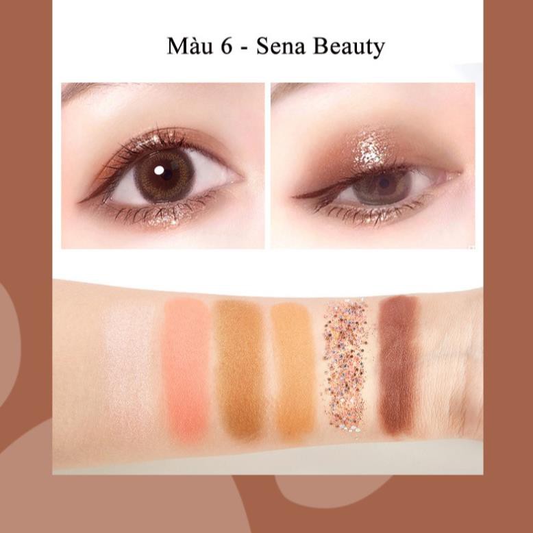 Bộ Trang Điểm 2 Tầng 4 Ô Phấn Mắt + 2 Ô Phấn Má + Phấn Bắt Sáng Của Romantic Color | BigBuy360 - bigbuy360.vn