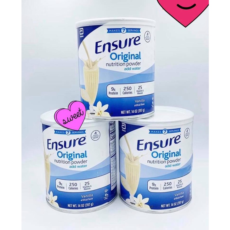 Sữa bột Ensure Original Nutrition Powder 397g của Mỹ