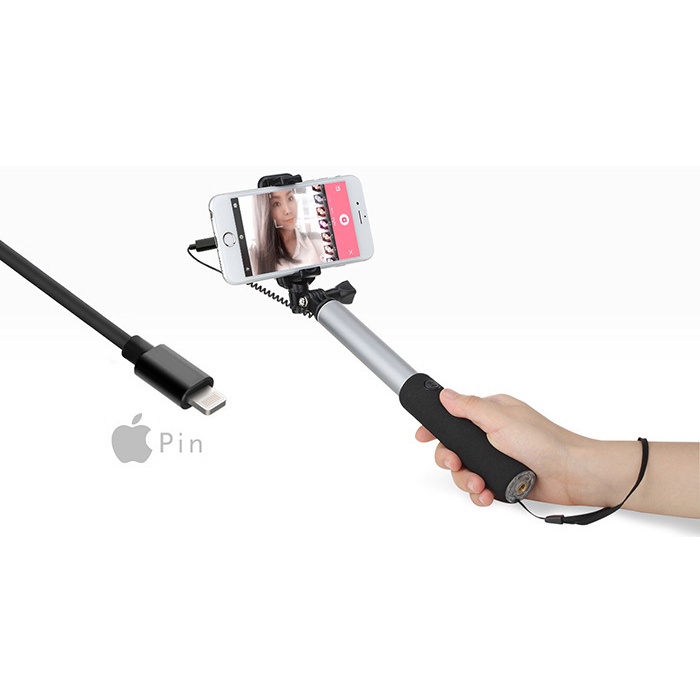 ™Tương thích với giao diện Android Type-c Micro Lihtning hỗ trợ trực tiếp gậy chụp ảnh tự sướng điều khiển bằng dây mẫu | BigBuy360 - bigbuy360.vn