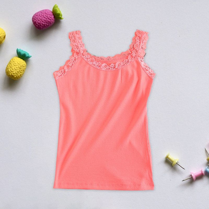 Áo Tank Top Không Tay Cổ Chữ U Màu Sắc Kẹo Ngọt Xinh Xắn Cho Nữ