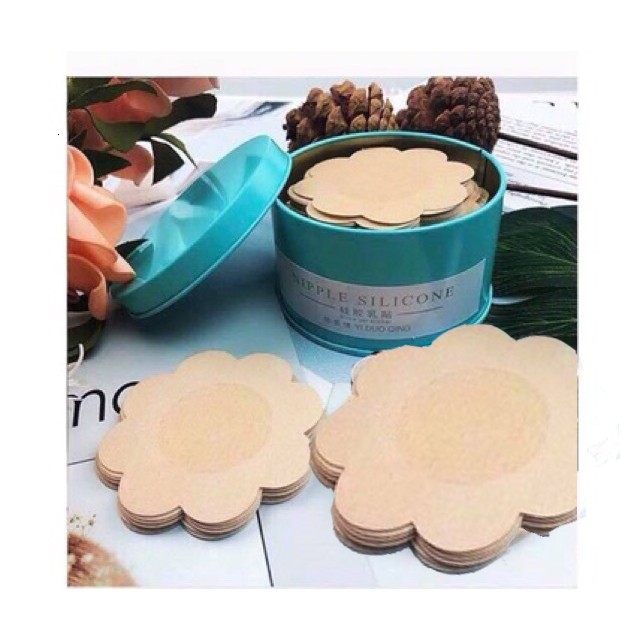 Miếng dán ti giấy hoa mai: 60 miếng - hộp sắt | BigBuy360 - bigbuy360.vn