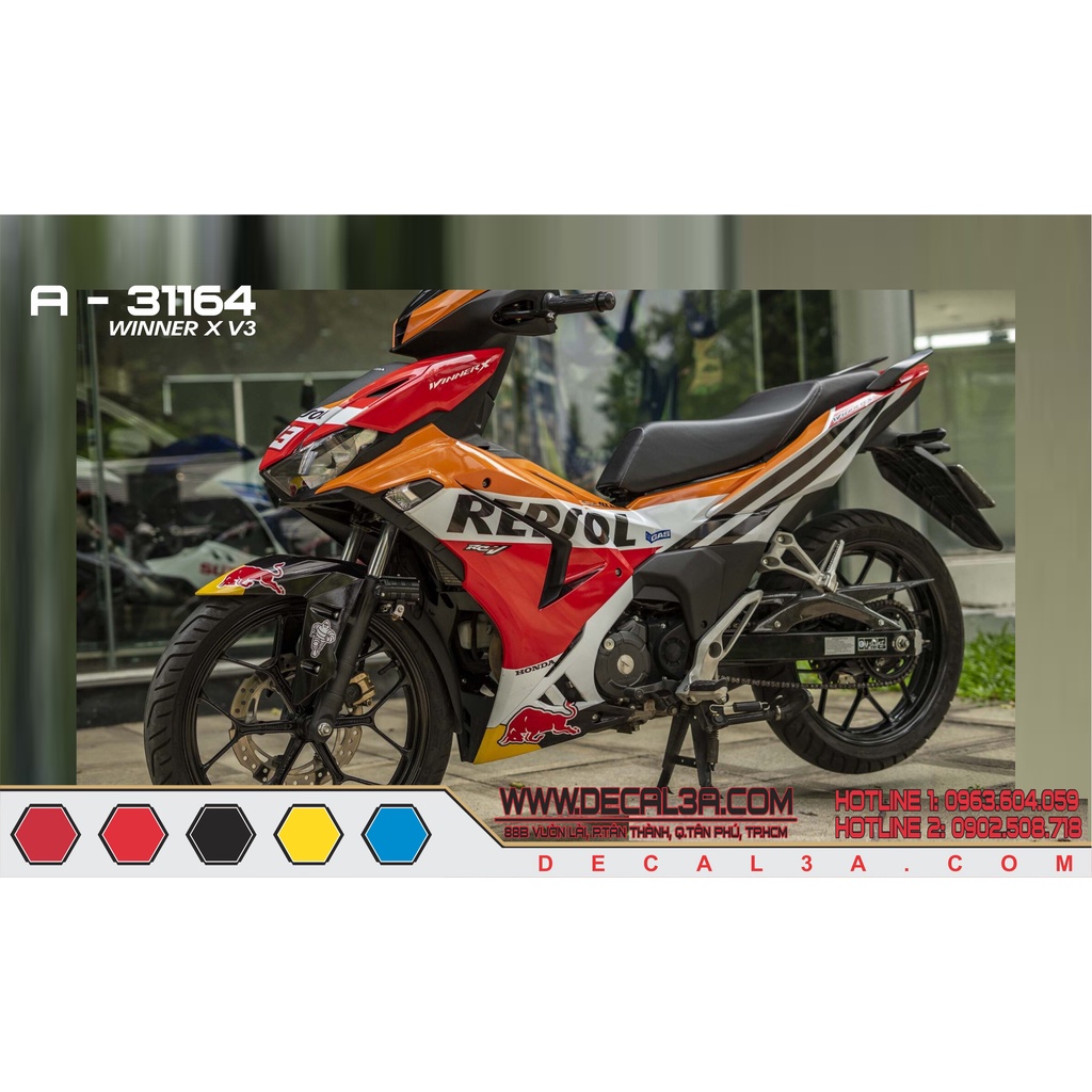 Tem trùm Winner X V3 REPSOL