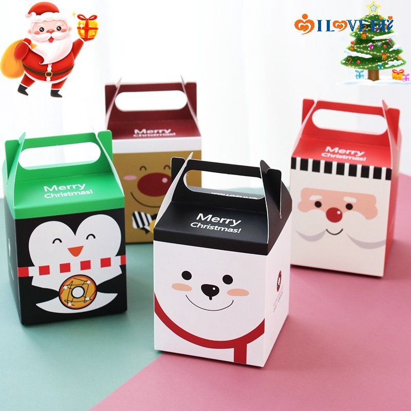 Hộp Đựng Kẹo Giáng Sinh / Sinh Nhật Hình Ông Già Noel / Người Tuyết DIY
