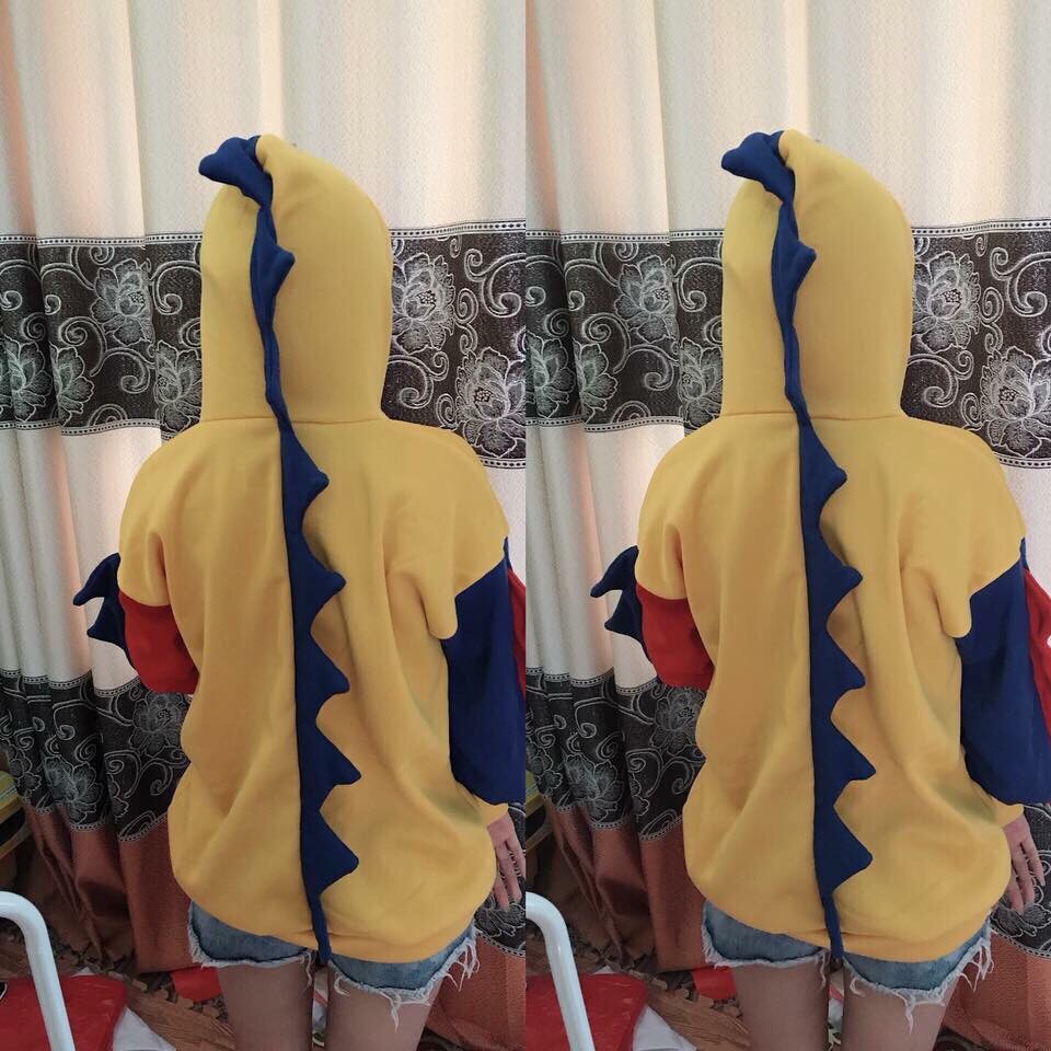 Áo Nỉ Bông Sweater Thun Tay Dài Nam Nữ Phong Cách Thời Trang Hàn Quốc Freesize Từ 40-64kg áo khủng long bạo chúa.