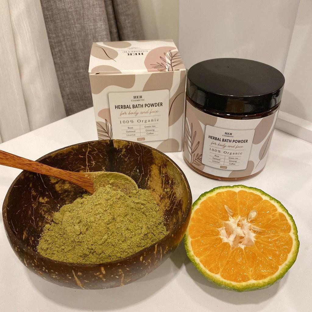 Bột Tắm Trắng Herbal Bath Powder Bột Tắm Dưỡng Trắng Thảo Dược Gói 50gr