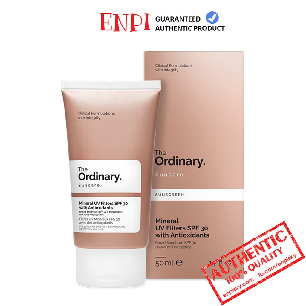 Kem chống nắng Mineral UV Filters SPF 30 with Antioxidants - The Ordinary