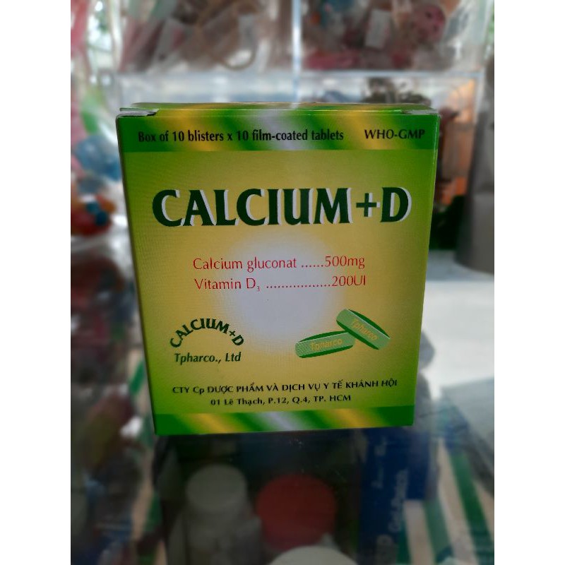 Viên Uống CALCIUM- D  ⚡ CAM KẾT CHÍNH HÃNG ⚡ Bổ sung Calci và vitamin D3