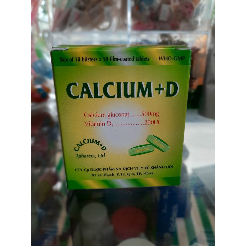 ✅ Viên Uống CALCIUM- D KHÁNH HỘI(100 viên)